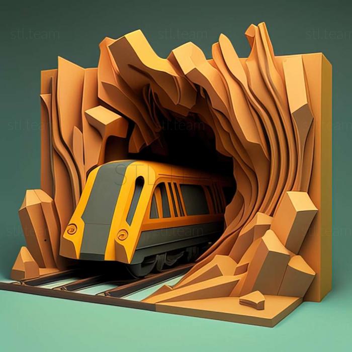 3D модель Crisis from the Underground Up Flat out Run Battle Subw f (STL)